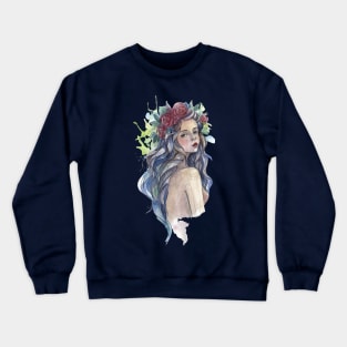 Woman Portrait Crewneck Sweatshirt